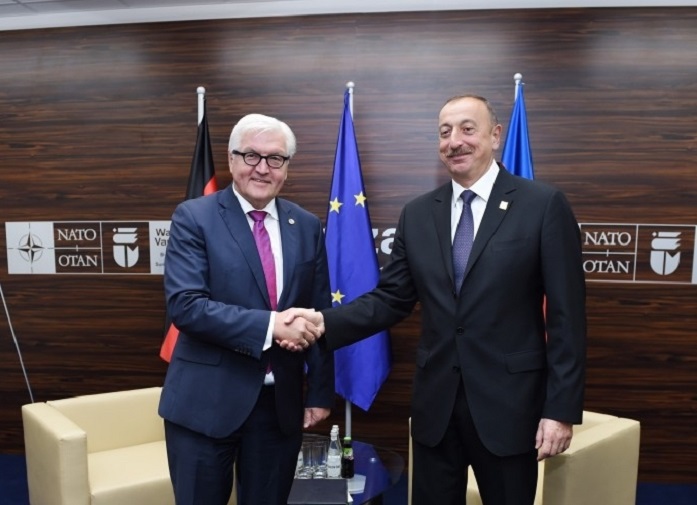 Azerbaijani President & Minister of Foreign Affairs of Germany discuss Nagorno Karabakh conflict in Warsaw